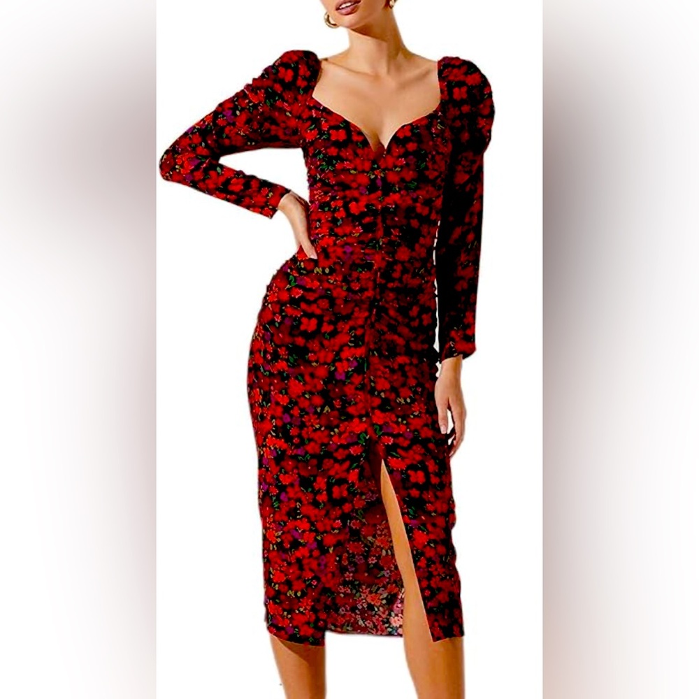 ASTR The Label Jamila Midi Dress